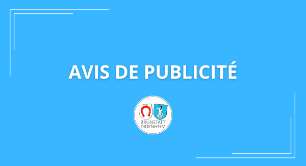 avis de publicité